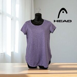 NWOT, HEAD, Women's Heather Purple Athletic T-Shirt, Small 🏃♀️➡️